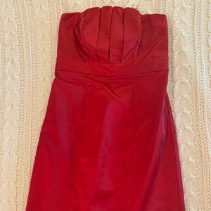 The Limited Red Strapless Party Dress